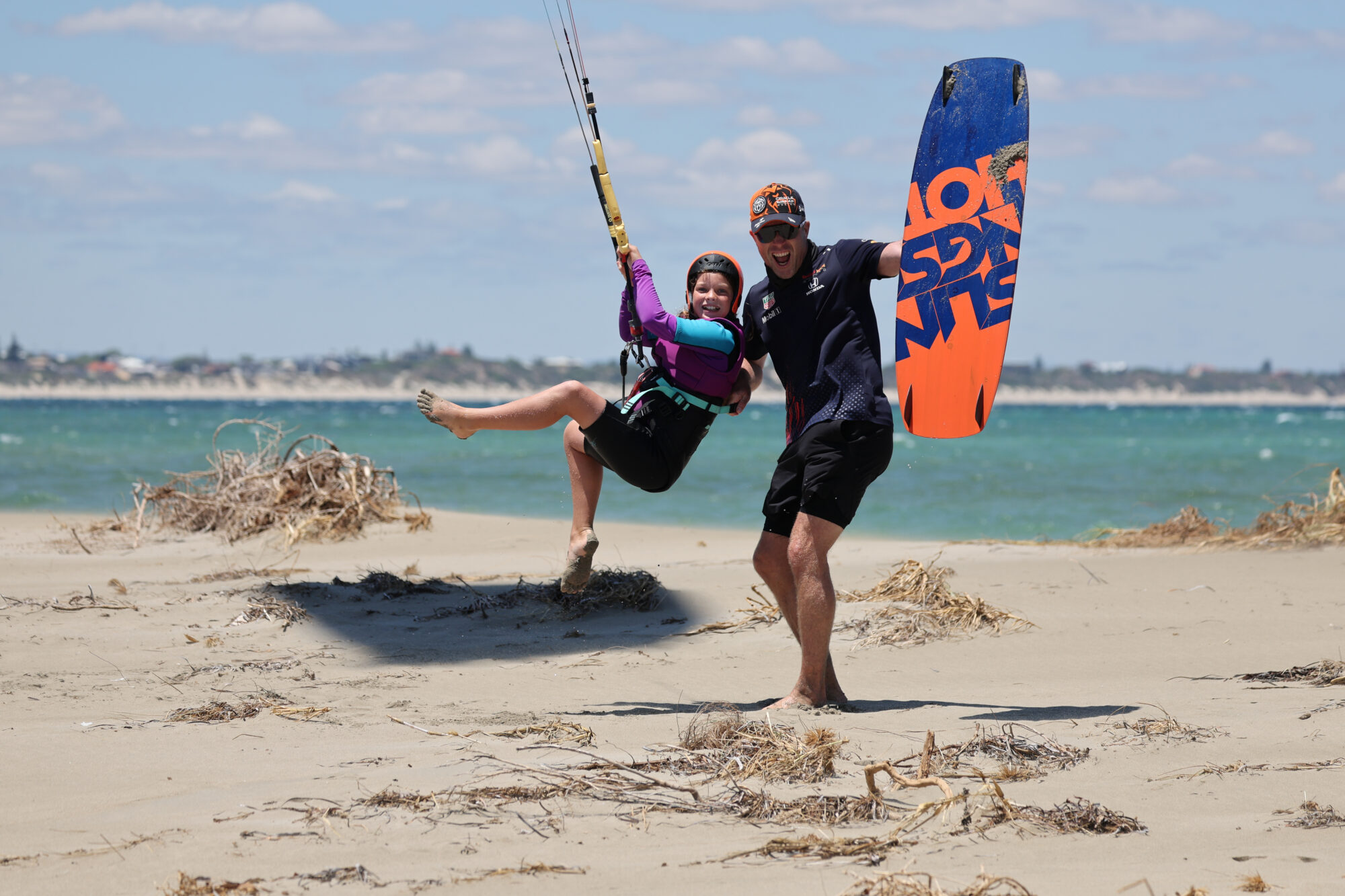 Junior kiteboarding and learning in Western Australia